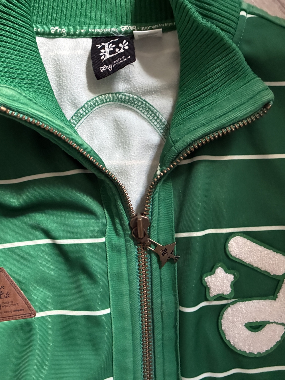 LRG Green Striped Jacket with Zip - Brand: LRG